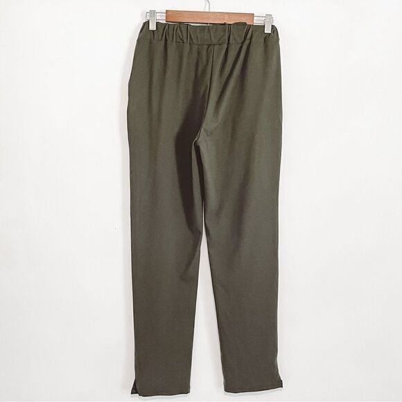 Joie High Rise Elastic Waist Drawstring Pull On Pants Olive Green Small - Picture 4 of 8